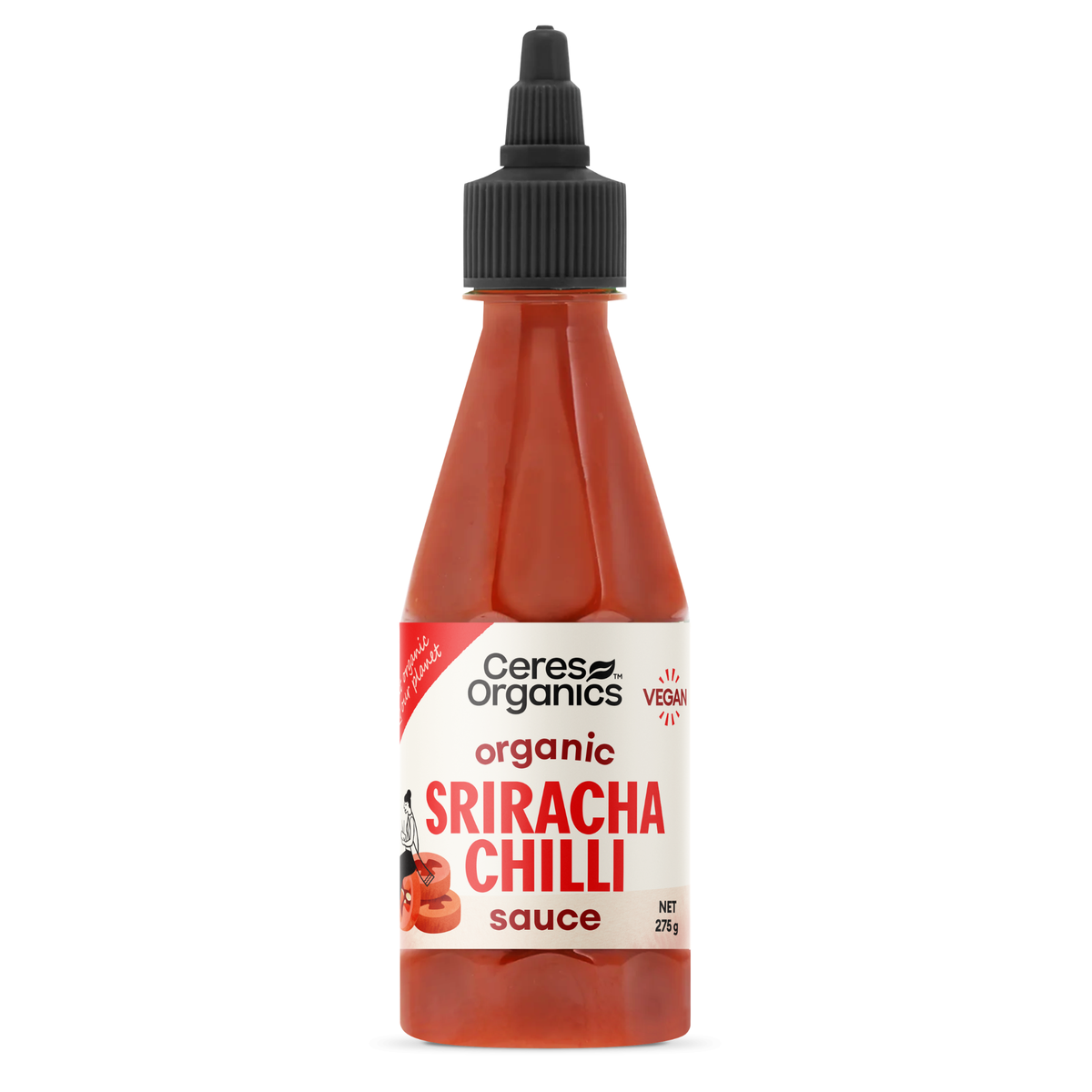 Organic Sriracha Chilli Sauce 275g by Ceres Organics