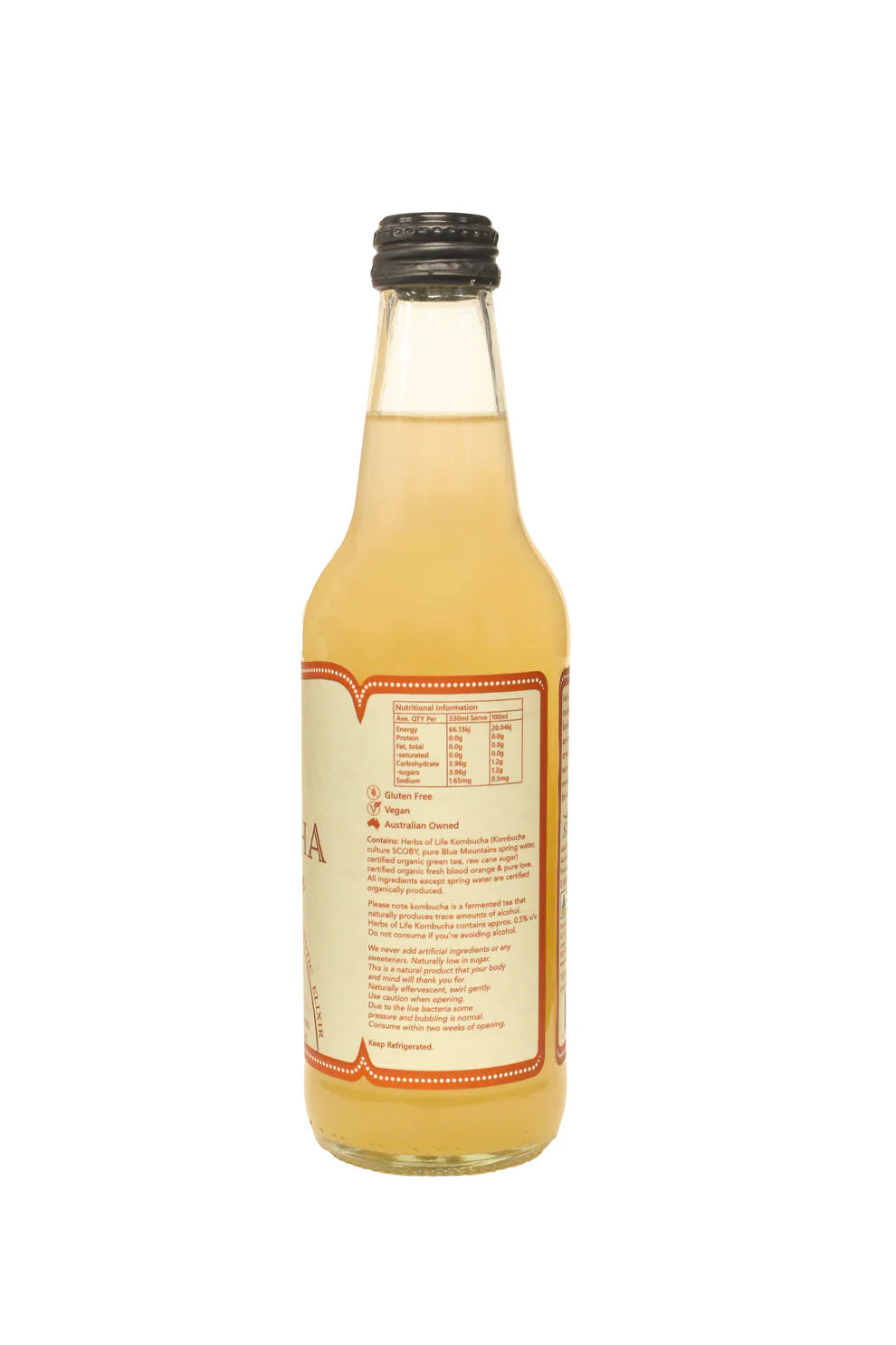 Organic & Raw Kombucha - Blood Orange