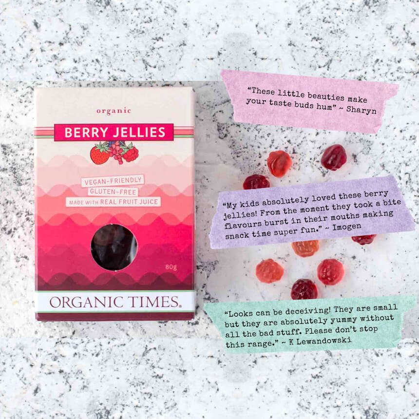 Organic Berry Jellies