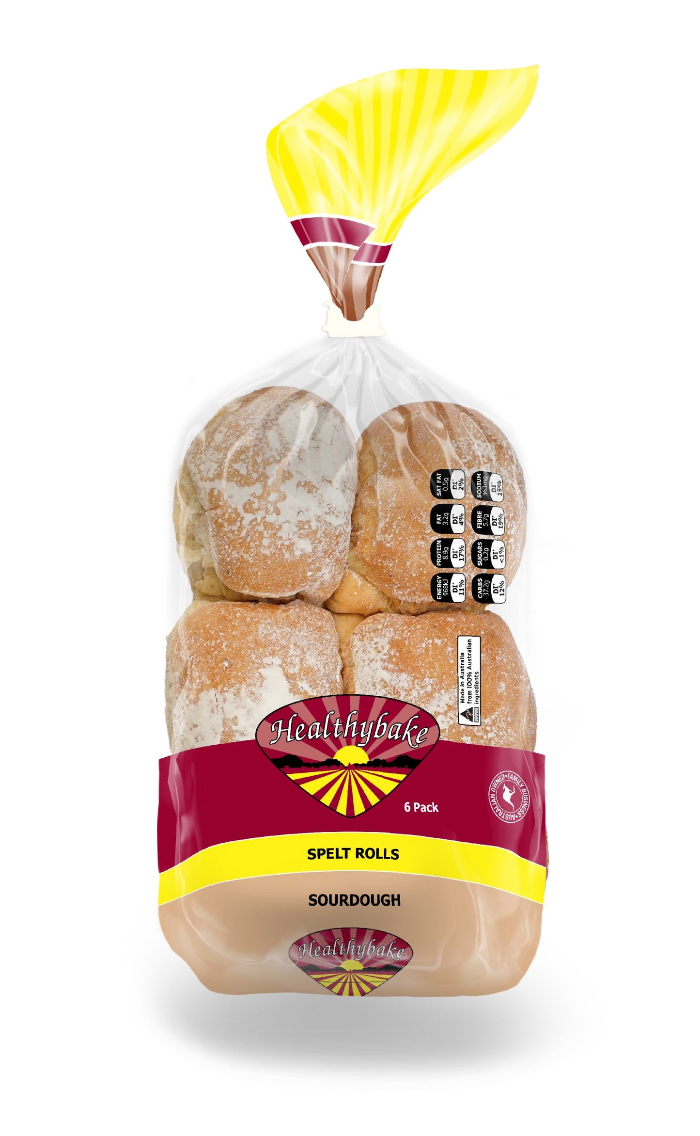 White Spelt Rolls Sourdough (6 pack)