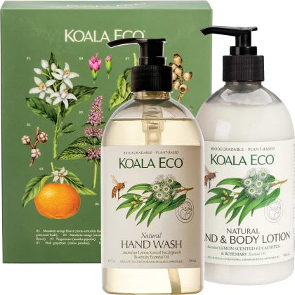 Hand Wash & Body Lotion Gift Pack Lemon Scented Eucalyptus & Rosemary