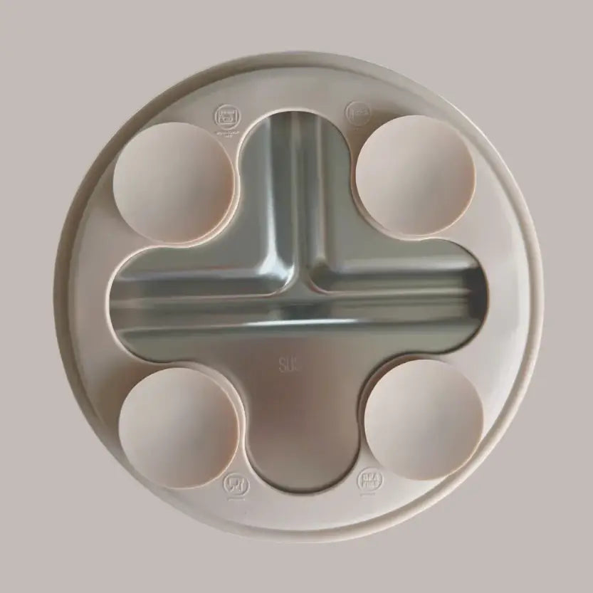 Kids Stainless Steel Divided Plate with Lid - Eco