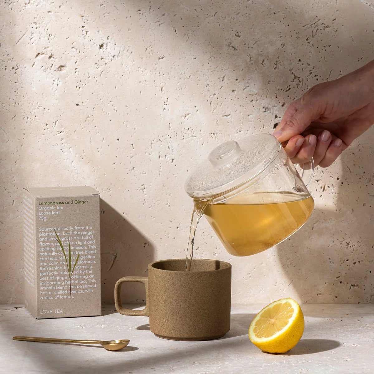 Lemongrass and Ginger Pyramid (Plastic Free) Tea Bags