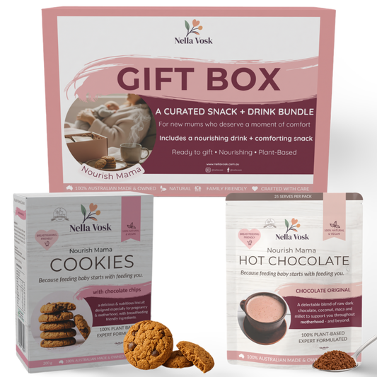 Postpartum Gift Box - Lactation Cookies & Hot Chocolate