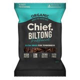 Chief Organic Biltong Traditional 30g bag front of pack