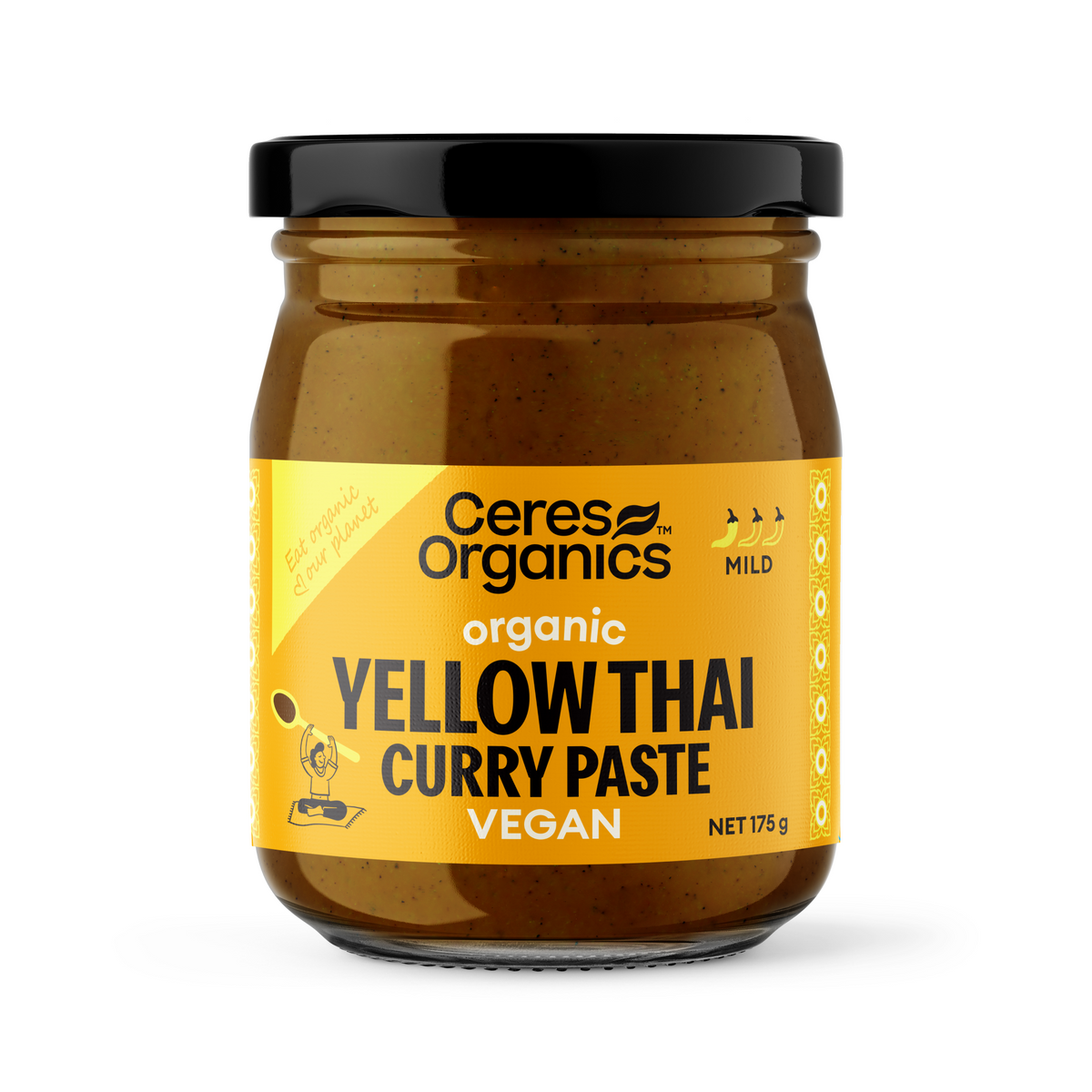 Organic Yellow Thai Curry Paste 175g by Ceres Organics