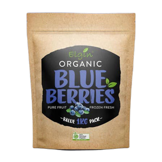 Blueberries Organic 1kg (Frozen) by Elgin