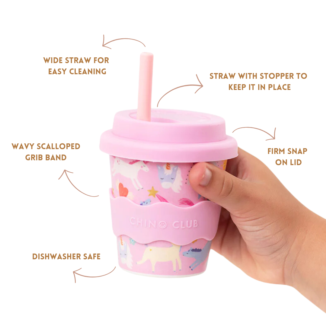 Pink Unicorn Babychino Cup 4oz by Chino Club - view 5