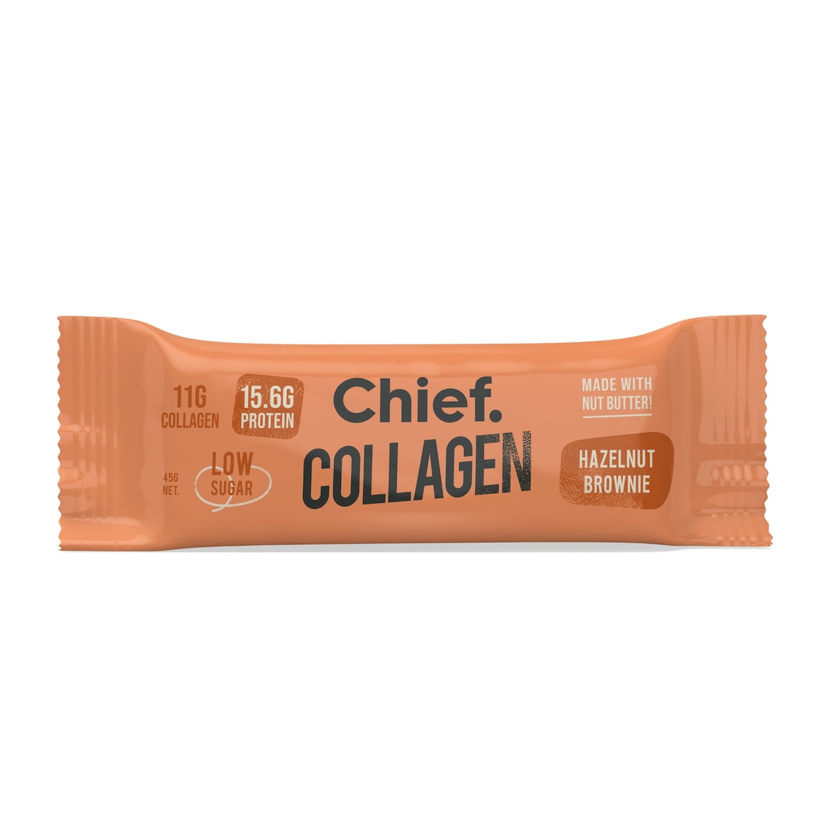 Chief Collagen Protein Bar Hazelnut Brownie 45g single bar