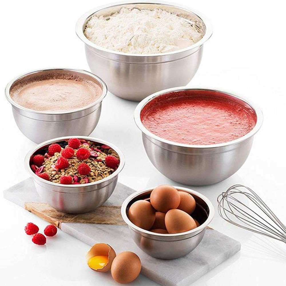 Stainless Steel Mixing Bowls with Lids