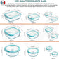 24-Piece Glass Food Storage Container Set with Airtight Lids