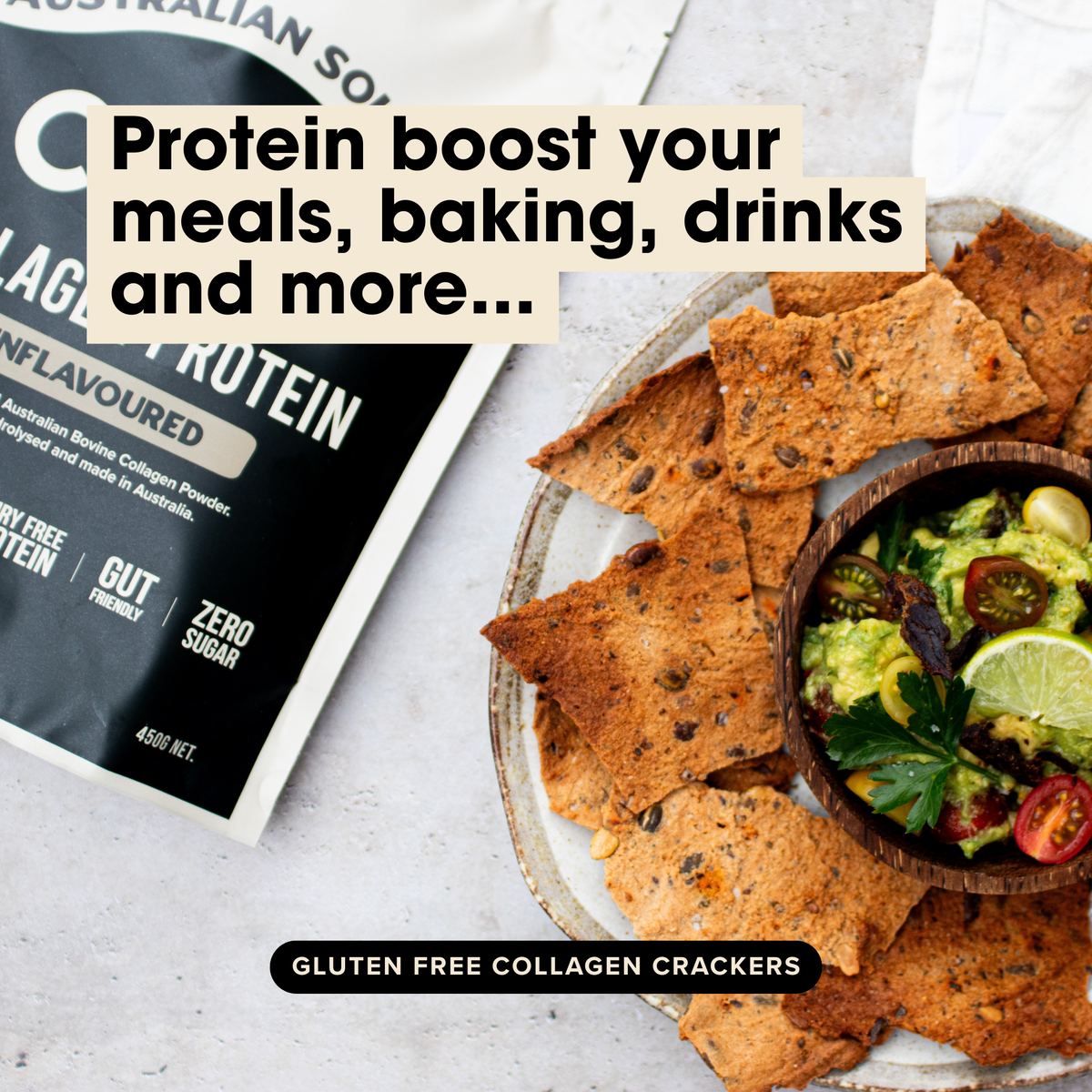 Grass-fed Collagen Protein Powder - Unflavoured: Pouch (30 serves)