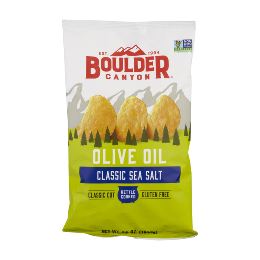 Olive Oil & Sea Salt Potato Chips 142g by Boulder Canyon
