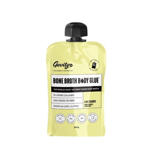 Gevity Bone Broth Body Glue A.M. Cleanse Go Pack