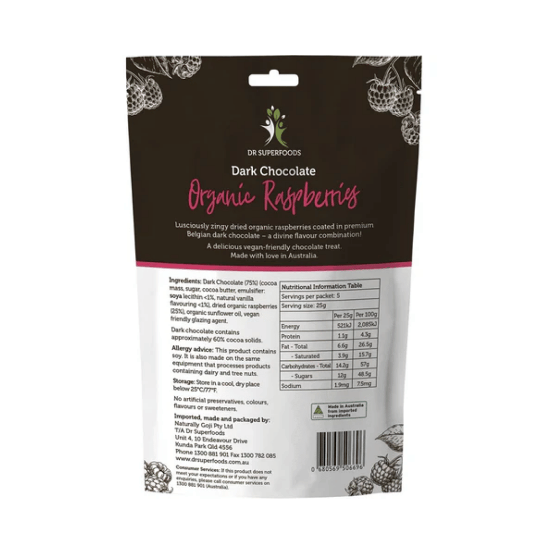 Dark Chocolate Organic Raspberries by Dr Superfoods - view 2