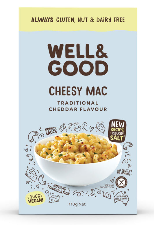 Vegan Cheesy Mac Traditional Cheddar by Well & Good