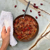 BBQ Pulled Pork with Black Beans (Serves 2)