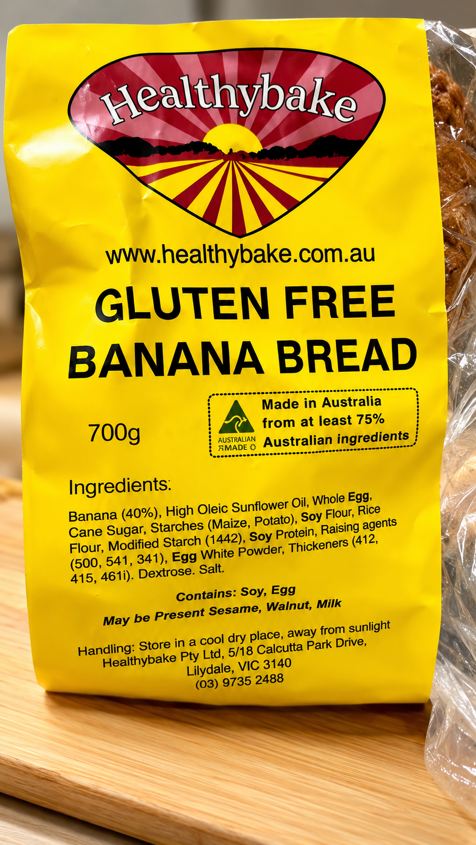 Gluten Free Banana Bread (Made to Order)