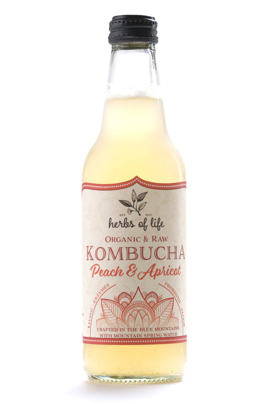 Organic & Raw Kombucha - Peach & Apricot