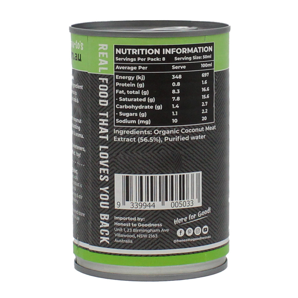 Organic Coconut Milk 400ml by Honest to Goodness - view 2