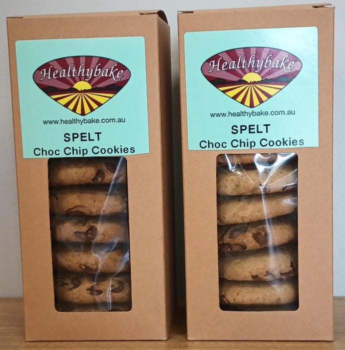 Spelt Choc Chip Cookies