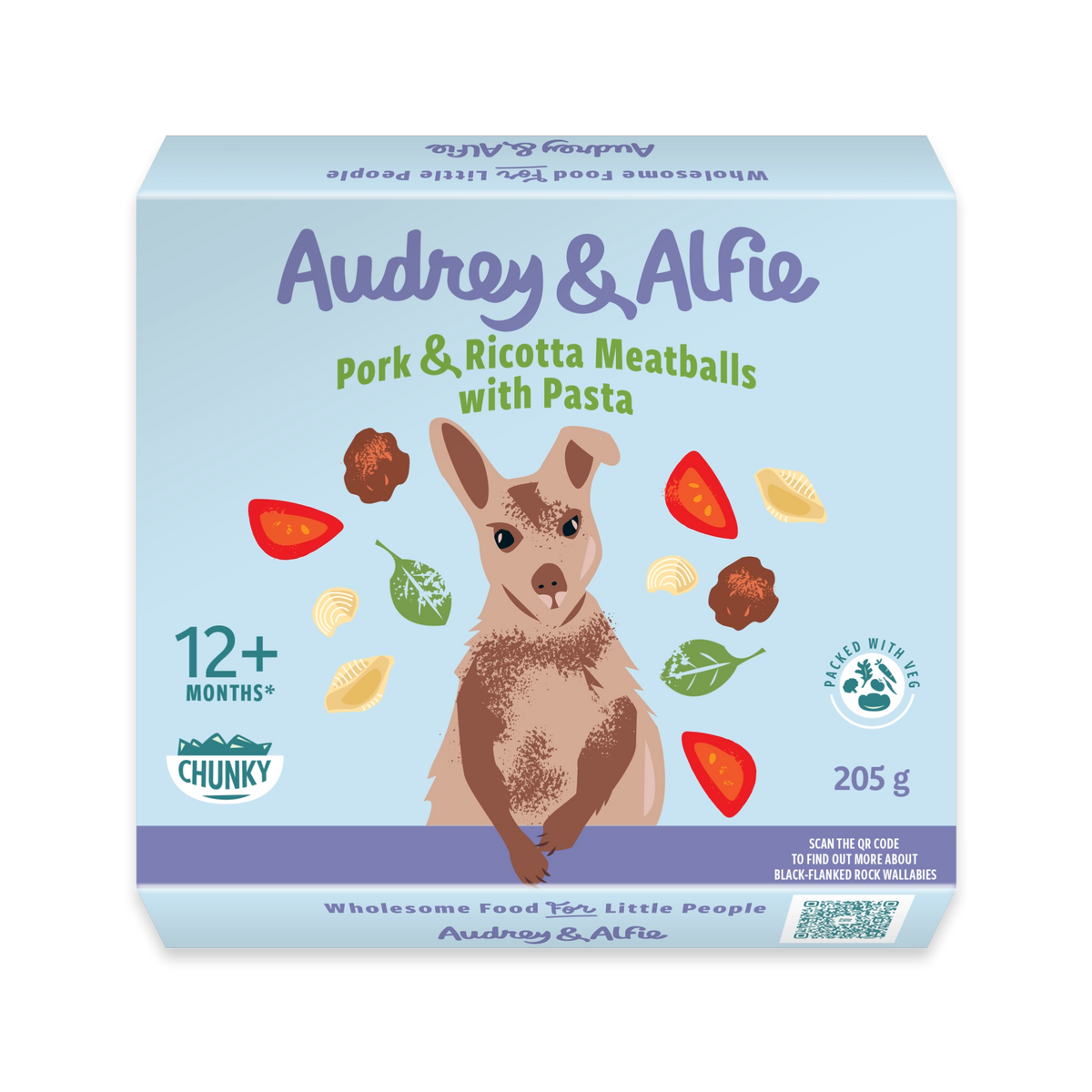 Pork & Ricotta Meatballs with Pasta by Audrey & Alfie