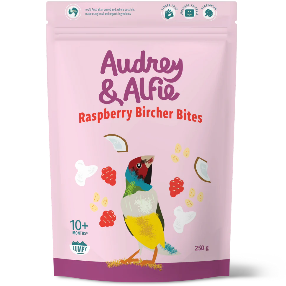 Raspberry Bircher Bites