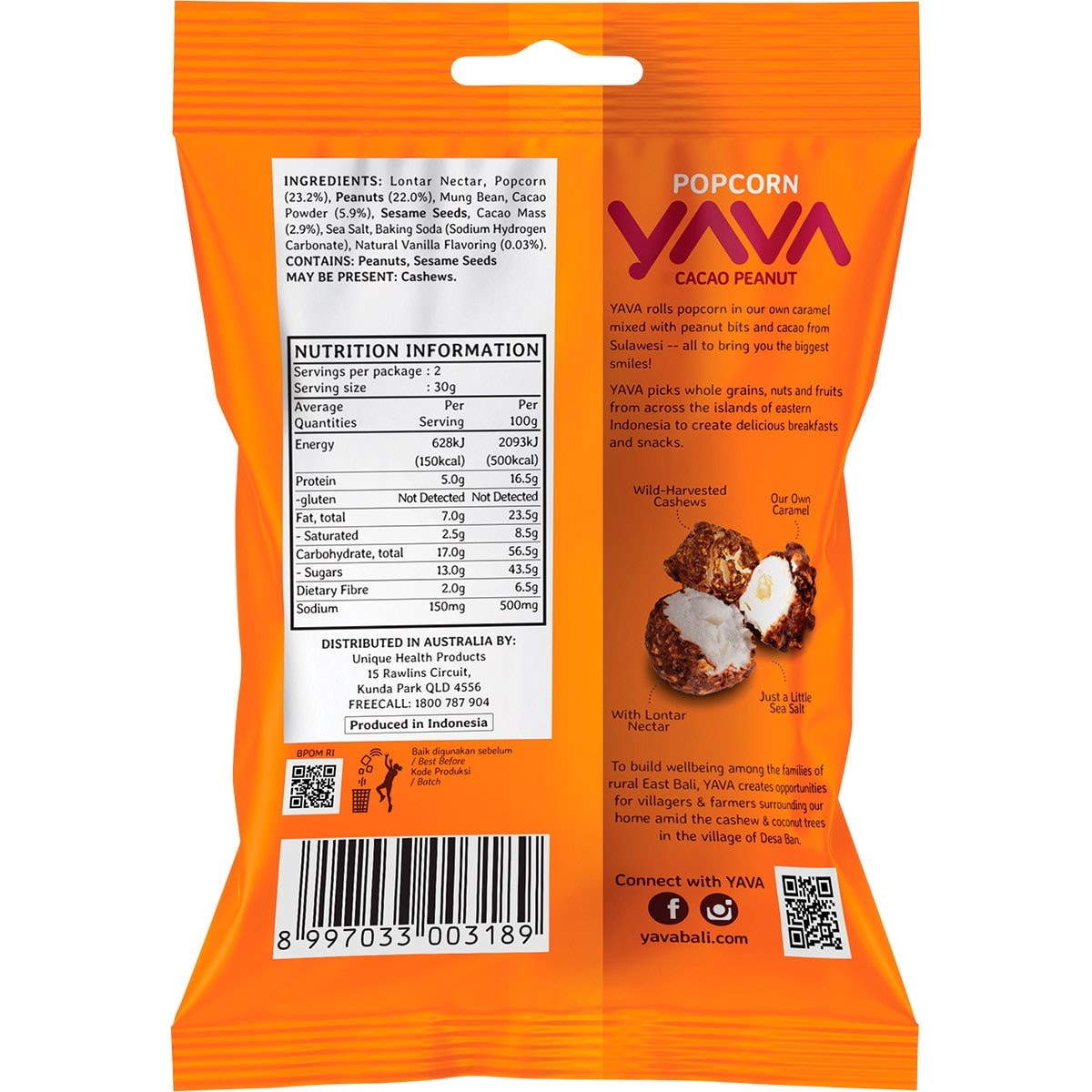 Popcorn Cacao Peanut by YAVA - view 2