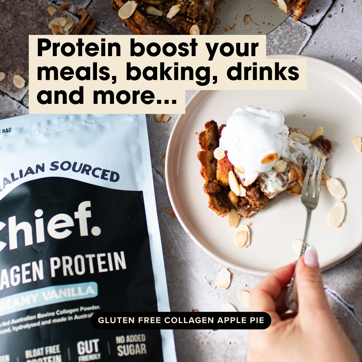 Grass-fed Collagen Protein Powder - Creamy Vanilla: Pouch (30 serves)