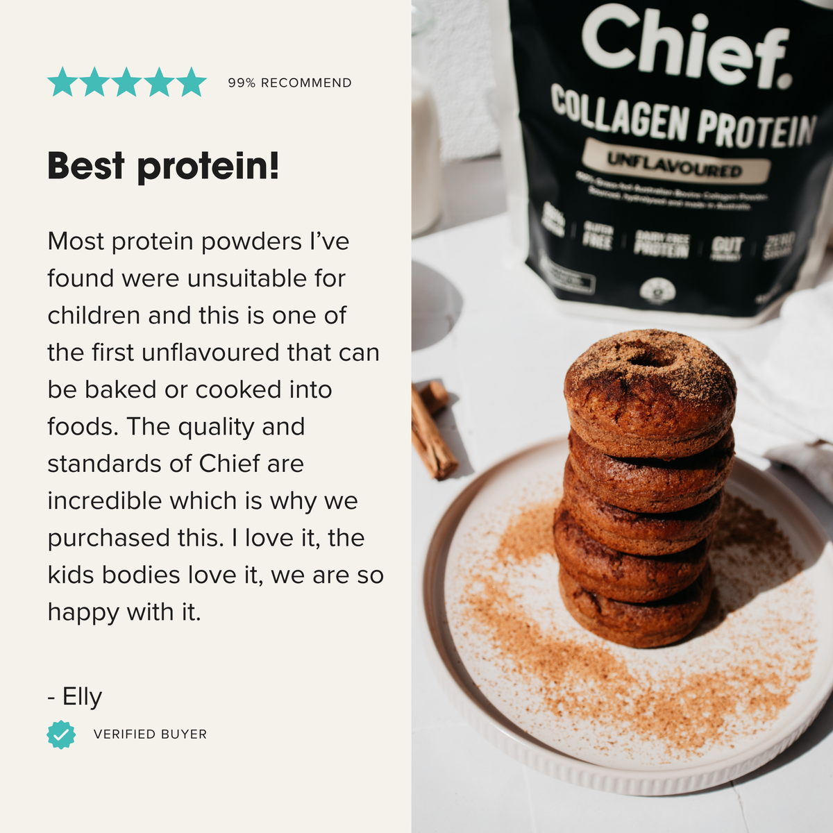 Grass-fed Collagen Protein Powder - Unflavoured: Pouch (30 serves)