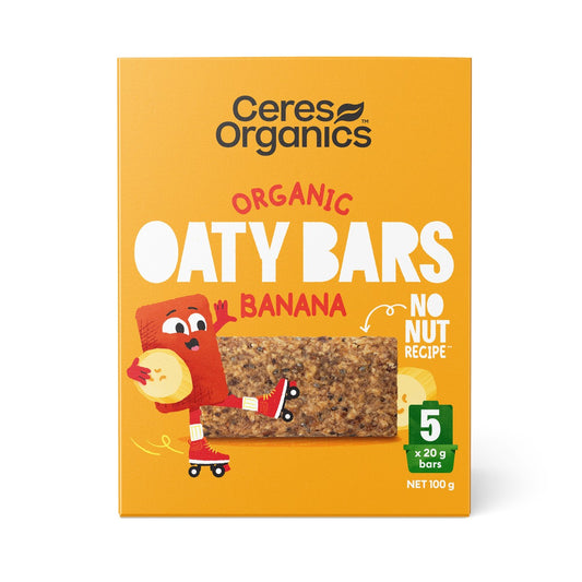 Ceres Organics Organic Oaty Bars Banana 100g box
