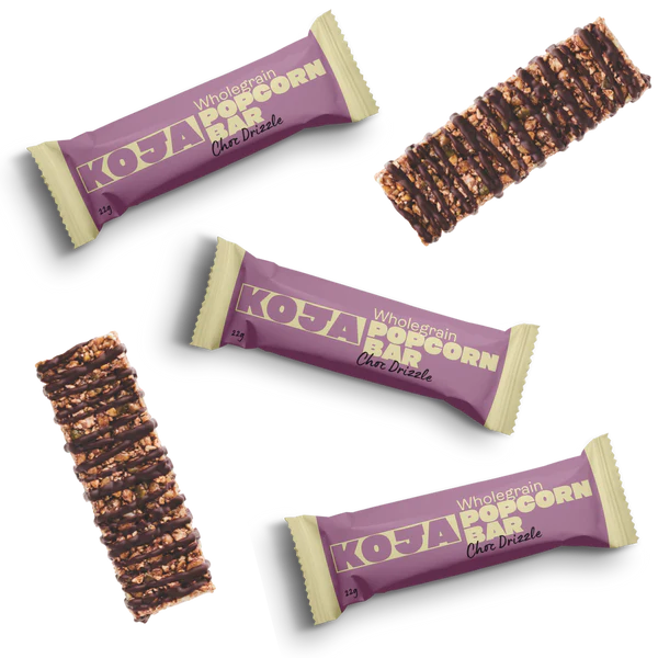 Choc Drizzle Popcorn Bars