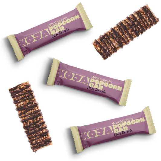 Choc Drizzle Popcorn Bars