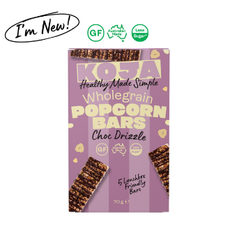 Choc Drizzle Popcorn Bars