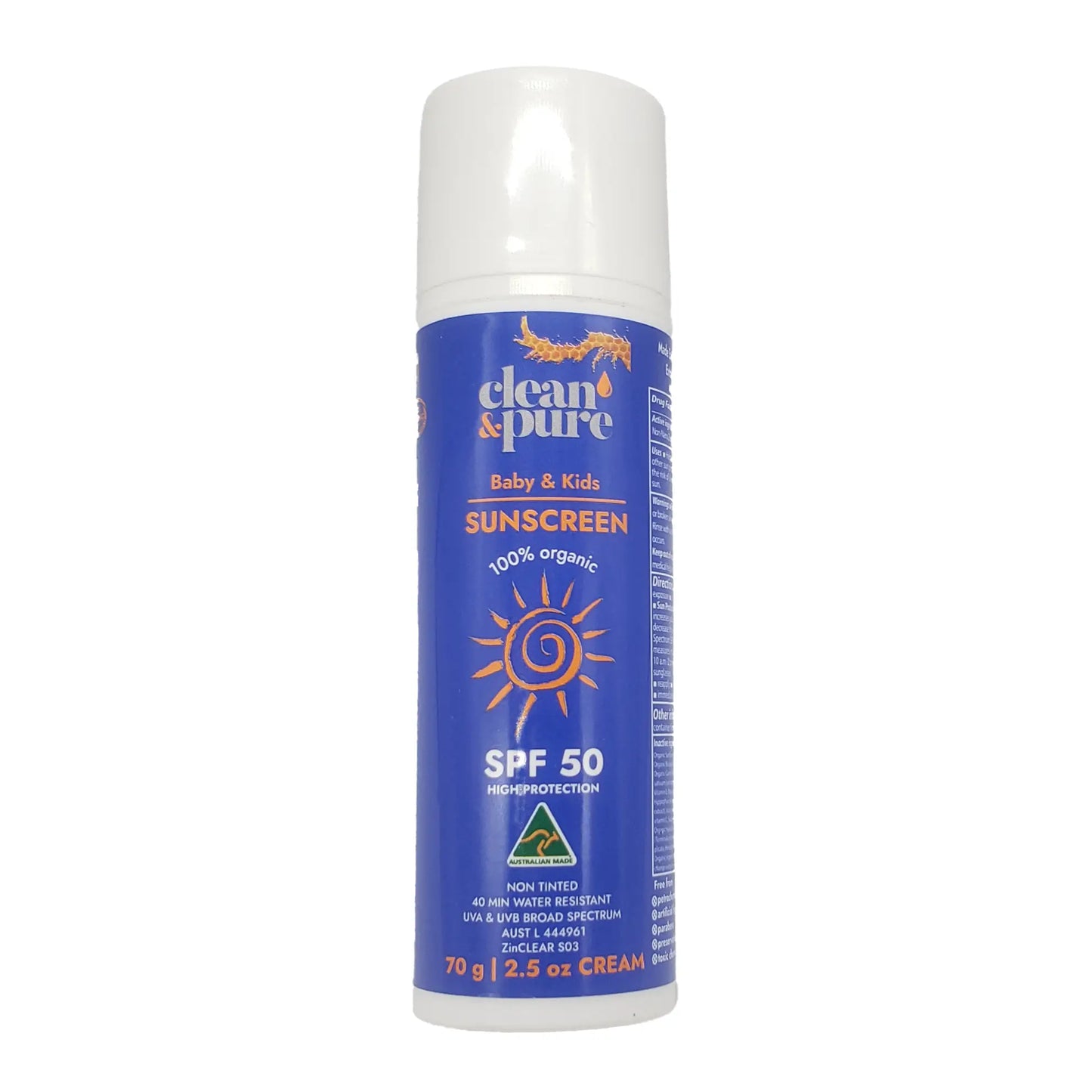 Baby & Kids Sunscreen Organic Vegan Spf 50