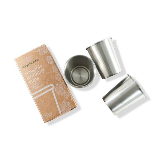 Stainless Steel Reusable Cups | 6 Pack (230ml)