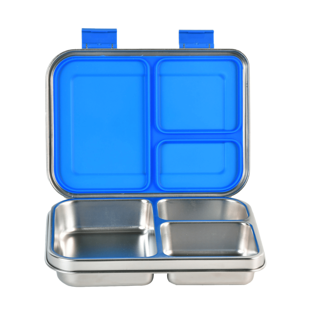 Mighty Stainless Steel 3-Compartment Lunchbox by Mum Made Yum - view 2