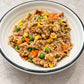10-Minute Fried Rice Bundle, bacon and cashew fried rice with peas, corn and carrot