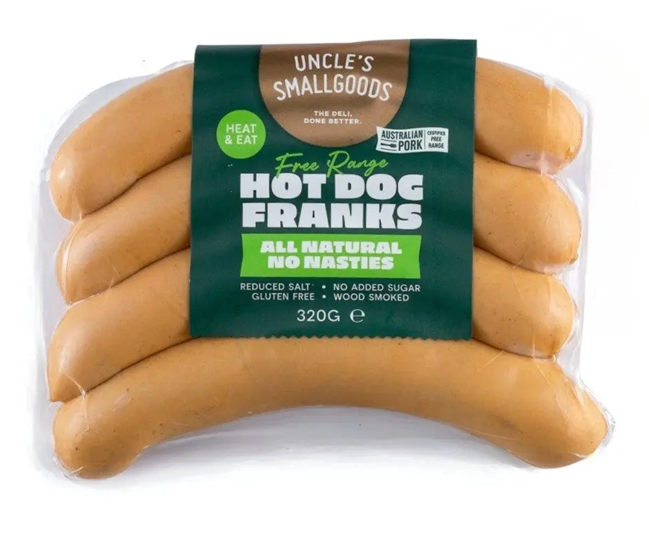 Natural Hot Dog Franks 320g