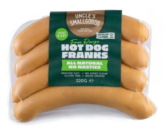 Natural Hot Dog Franks 320g
