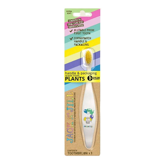 Jack N' Jill Kids Toothbrush in cornstarch packaging - colour randomly assorted