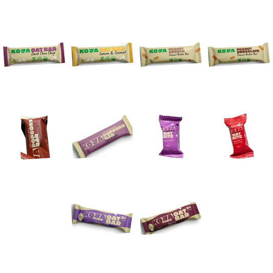 KOJA Sample Pack by Bundle & Save, one of each of the ten KOJA bars and bites