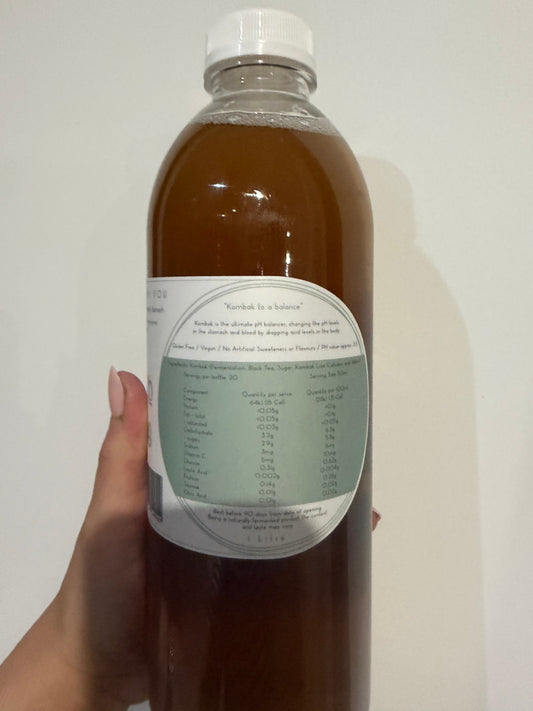 Kombak Fermented Probiotic Drink 1L by Kombak - ingredients and nutrition panel