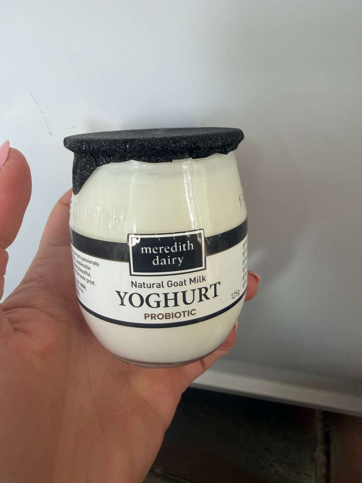 Natural Goat Milk Yoghurt 125g by Meredith Dairy