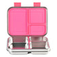 Mighty 3-Compartment Lunchbox pink, open with compartments