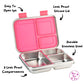 Mighty 3-Compartment Lunchbox pink, packed with lunch
