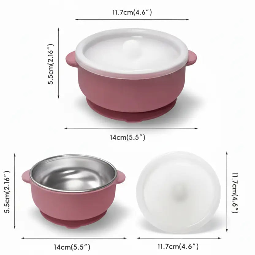 Kids Stainless Steel Bowl with Lid