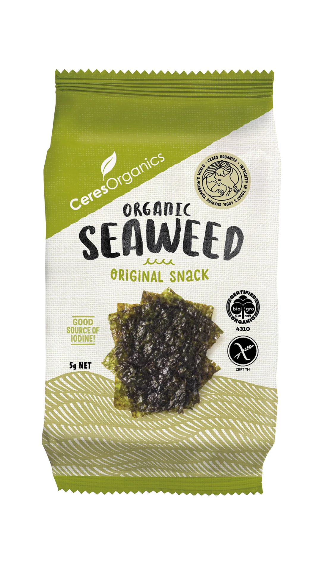 Organic Roasted Seaweed, Nori Snack