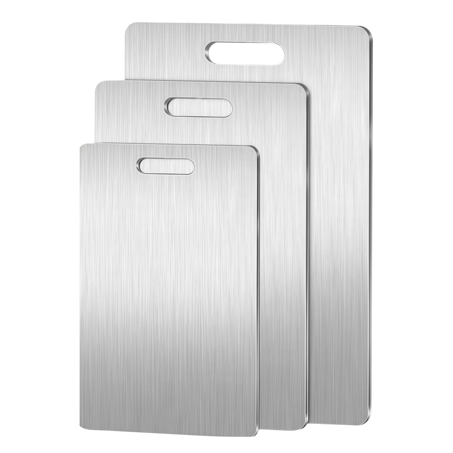 3-Piece 304 Stainless Steel Cutting Board Set