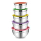 Stainless Steel Mixing Bowls with Lids – Set of 5